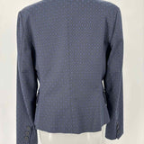 BEATRICE. B Women's Navy Black Size L Geometric Blazer + Pant Set