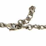 SORRELLI Blue Silver Tone 16" Floral Crystal Necklace