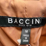 Baccini Women's Caramel Size M Vegan Leather Blazer