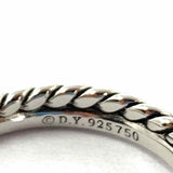 DAVID YURMAN size 7.5 925 Sterling & 18K Two-tone Cord Ring