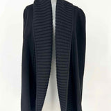 Vince Women's Black Size L Shawl Collar Wool Cardigan