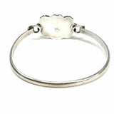 Estate Silver Cord Detail Made in Mexico Bangle