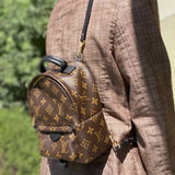 LOUIS VUITTON 2018 Mini Palm Springs Brown Monogram BackPack