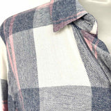 Rails Women's Blue White Size S Button Down Plaid Long Sleeve