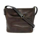 Coach Sonoma Vintage Brown Zip Pebbled Leather Crossbody