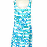 Lilly Pulitzer Women's Blue Size 12 Sleeveless Stripe Dress