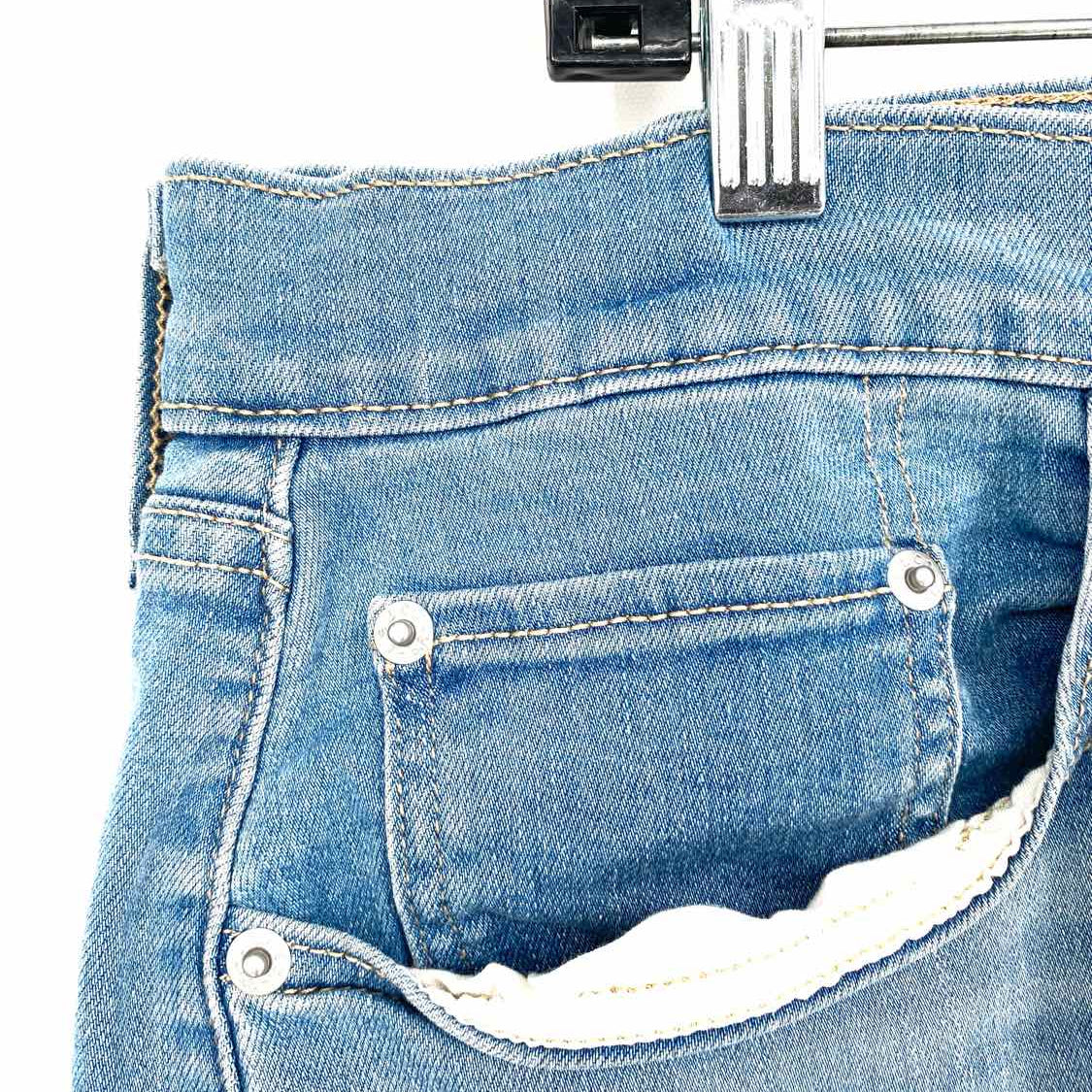 Levi's Women's Blue Size 33/16 Denim Distressed Shorts