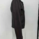 DOMA Women's Brown Size S Zip Leather Moto Jacket