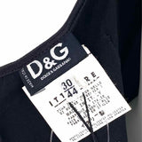 DOLCE & GABBANA Women's Black Size 44/8 Slip Satin Dress