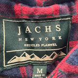 Jachs Men's Navy Red Size M Button Down Plaid Jacket