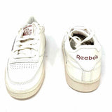 Reebok Women's White Size 8 Lace-up Leather Sneakers