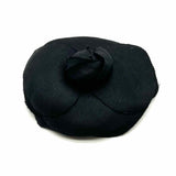 Chanel Black Camellia Brooch