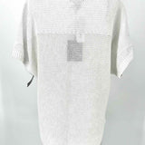 Tommy Bahama Women's White Size M Boatneck Knit Short Sleeve Top