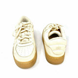 alo Women's Ivory Size 7.5 Vegan Leather Sneakers