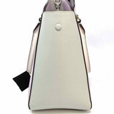 Kate Spade Phoebe Medium Purple Gray Color Block Pebbled Leather Tote