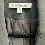 Elizabeth and James Women's Black Size 4 Perforated Blazer