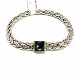JOHN HARDY 925 Sterling Silver Chain 7.5" Braded Bracelet