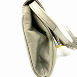 Salvatore Ferragamo Gray Flap pleated Leather Crossbody