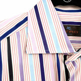 ETRO Men's Multi-Color Size 39 Button Down Stripe Long Sleeve Shirt