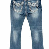 Miss Me Women's Blue Size 27/4 Low Rise Bootcut Jeans