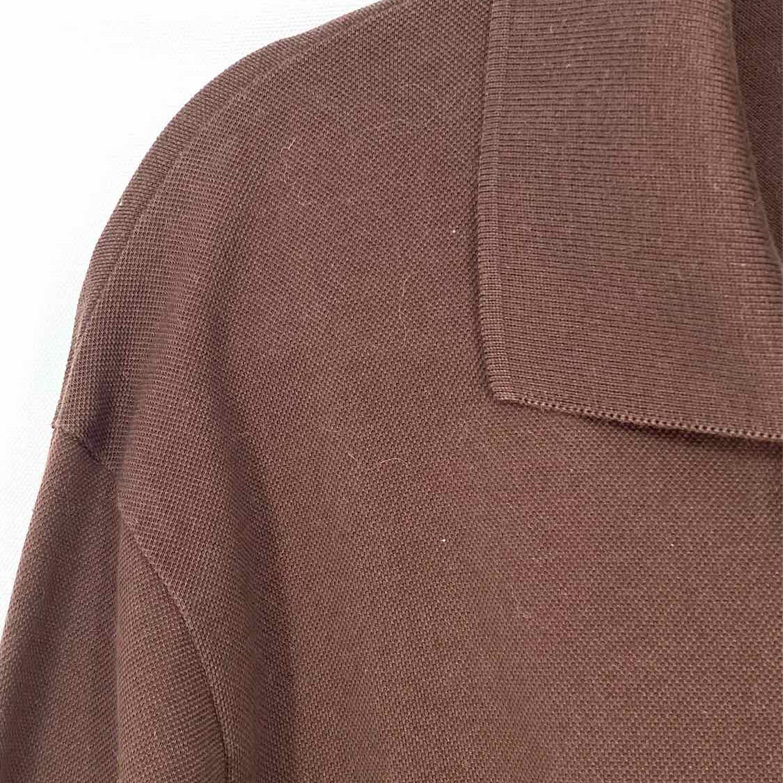Yohji Yamamoto x Adidas Y3 Men's Brown Size M Cotton Polo Long Sleeve Shirt