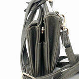Nicole by N. Miller Gray Zip Wallet vegan leather Crossbody