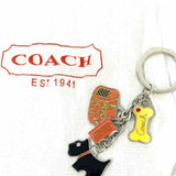 Coach Enamel Dog & Purse Multi-Color Charm Key Chain