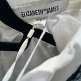Elizabeth and James The Carnie Women's Blk White Size L Layered Lace Long Sleeve