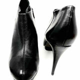 Tory Burch Women's Black Size 10 Platform Leather Stiletto Made in Brazil Bootie
