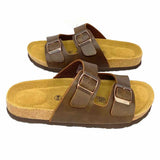 Cushionaire Women's Brown Size 8.5 Buckle Sandals