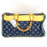 LOUIS VUITTON 2005 Neo Speedy Denim Blue Monogram Satchel