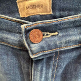 Mother Women's Dark Blue Size 31/12 Bootcut Raw Hem Jeans
