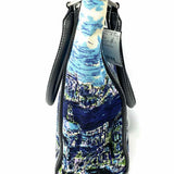 Talbots Venice Waterscape Canvas Blue Tote