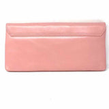 Nordstrom Pink Flap Ruched Leather Clutch
