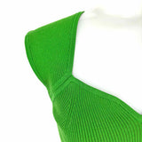 House of Harlow Women's Green Size XS Sweetheart Neckline Ribbed Sleeveless