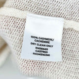 Halogen Women's Cream Size S V-Neck Cashmere Sweater