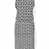 Rena Rowan Women's White/Black Sz 8 Embroidered Floral Sleeveless & Skirt Set