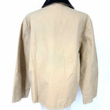 MNG Women's Beige Size M Zip Canvas Jacket