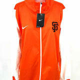 Nike Women's Orange White Size XL Zip SF Giants Jacket