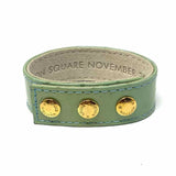 LOUIS VUITTON Limited Edition Mint green Cuff 9.25" Monogram Bracelet