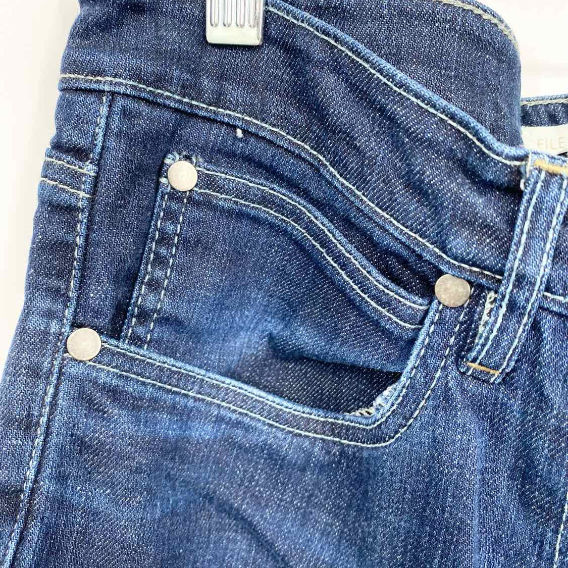 Eileen Fisher Women's Dark Blue Size 10 Mid Rise Straight Leg Jeans