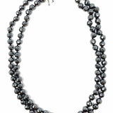 anthology Gunmetal Beaded 40 in Hematite Necklace