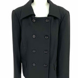 FABRIZIO GIANNI Women's Black Size XL Double Breasted Jacket