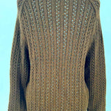 Loft Women's Brown Size S Crew Knit Sweater