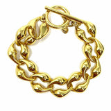 Ann Taylor Gold Tone Chain 7" Bracelet