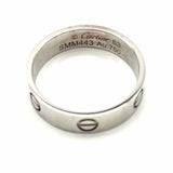 Cartier Love Ring Classic Model size 10.25 18K 750 White Gold Band Ring