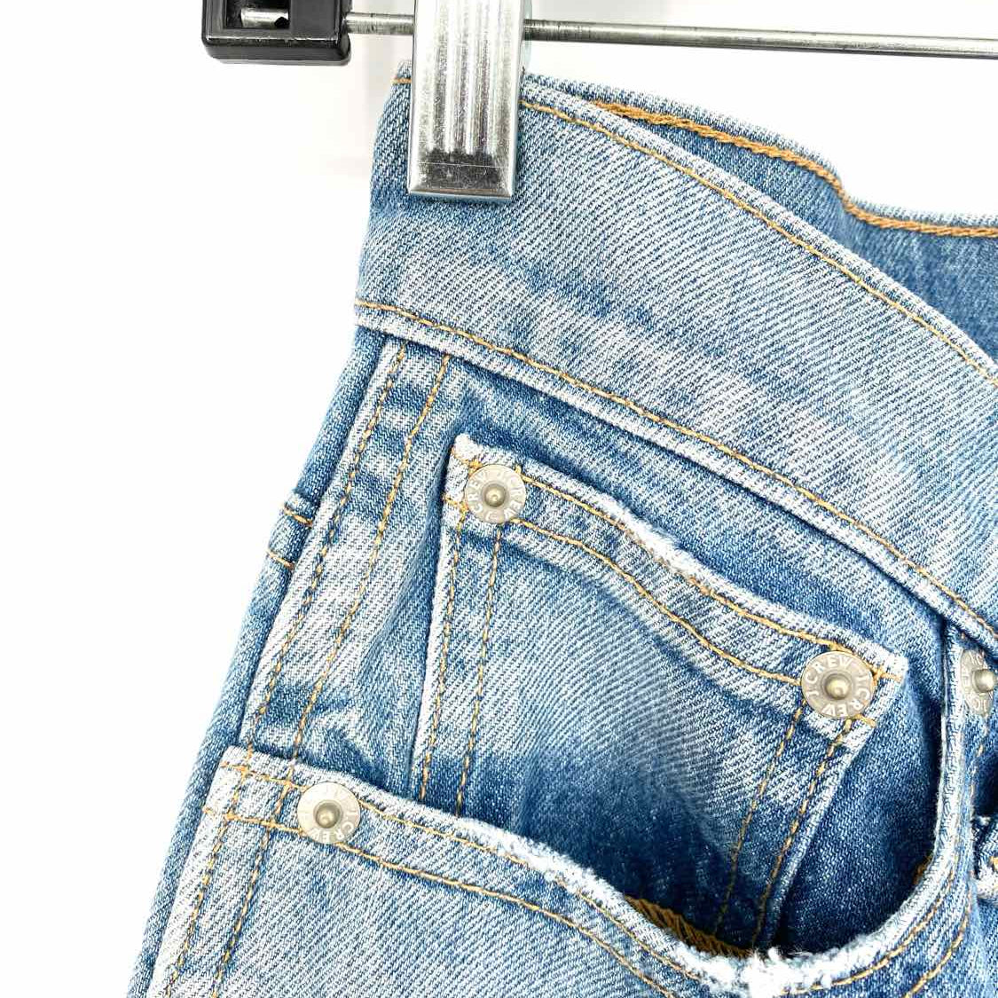J Crew Denim Women's Light Blue Straight Cotton Blend Size 25 Jeans