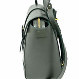 Senreve Midi Maestra Forest Green Pebbled Leather Convertible Backpack Satchel