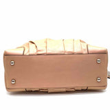 DOLCE & GABBANA Miss Brook Peach Hobo Pearlescent Leather Satchel