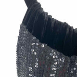 Poleci Women's Black Size S Shift Sequins Dress